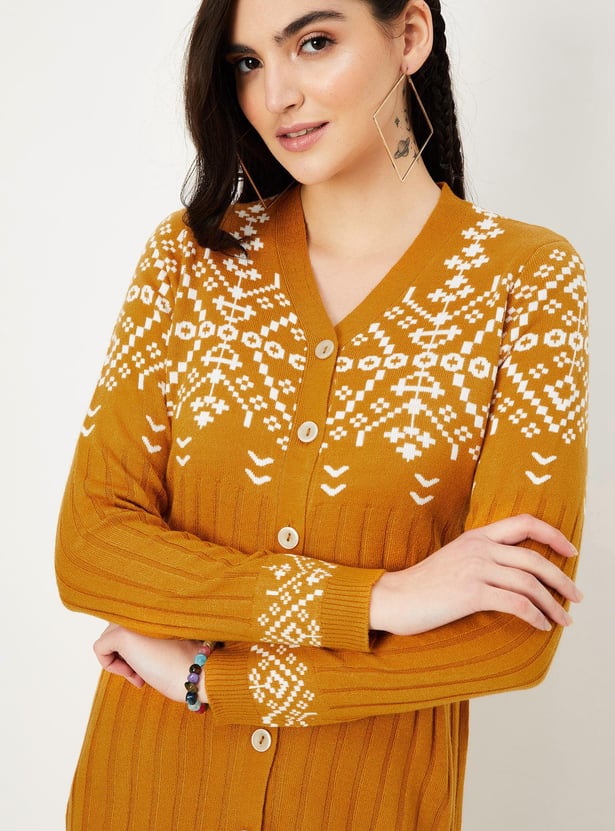 Women Printed Midi Jumper dress