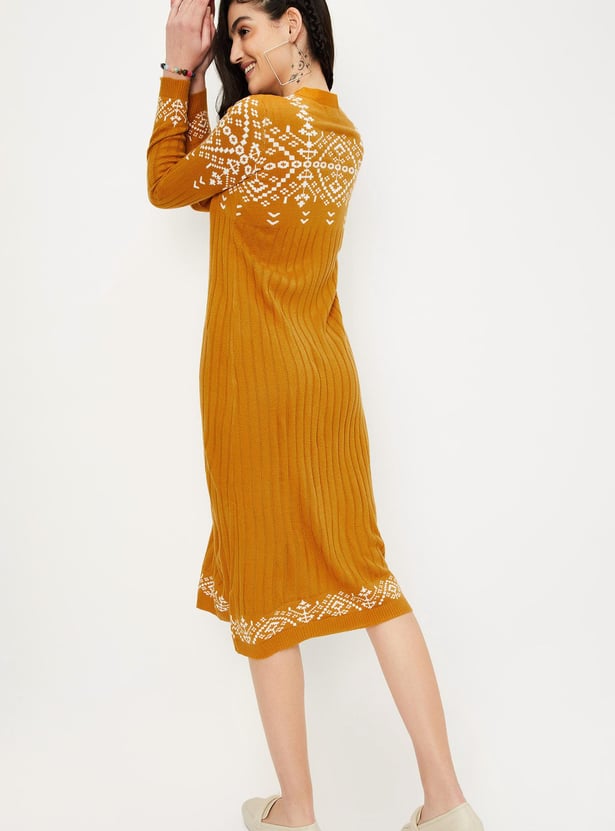 Women Printed Midi Jumper dress