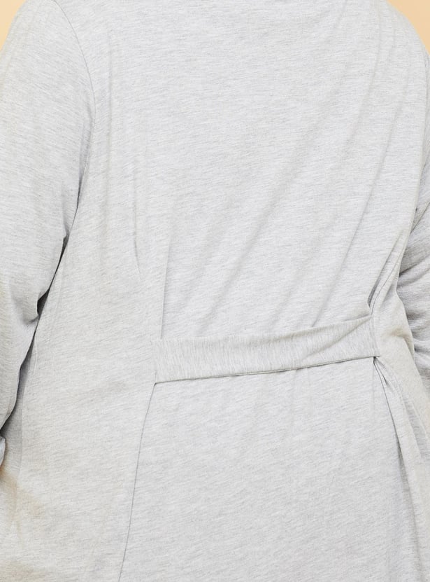 Women Solid Front-Open Shrug