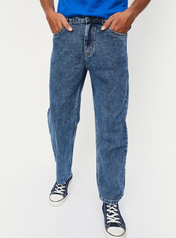 Boys Relaxed Fit Washed Jeans