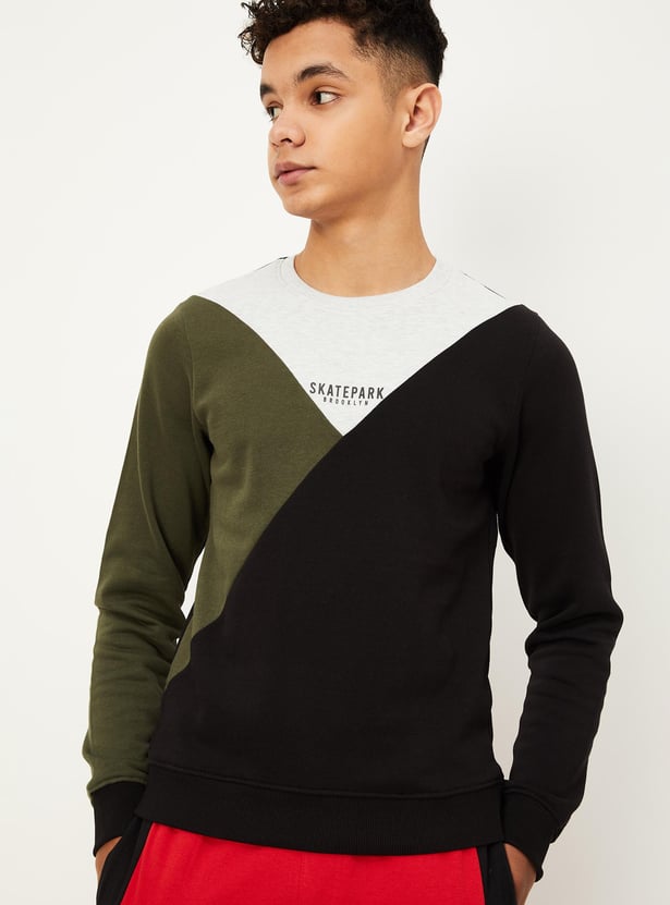 Boys Colourblock Sweatshirt