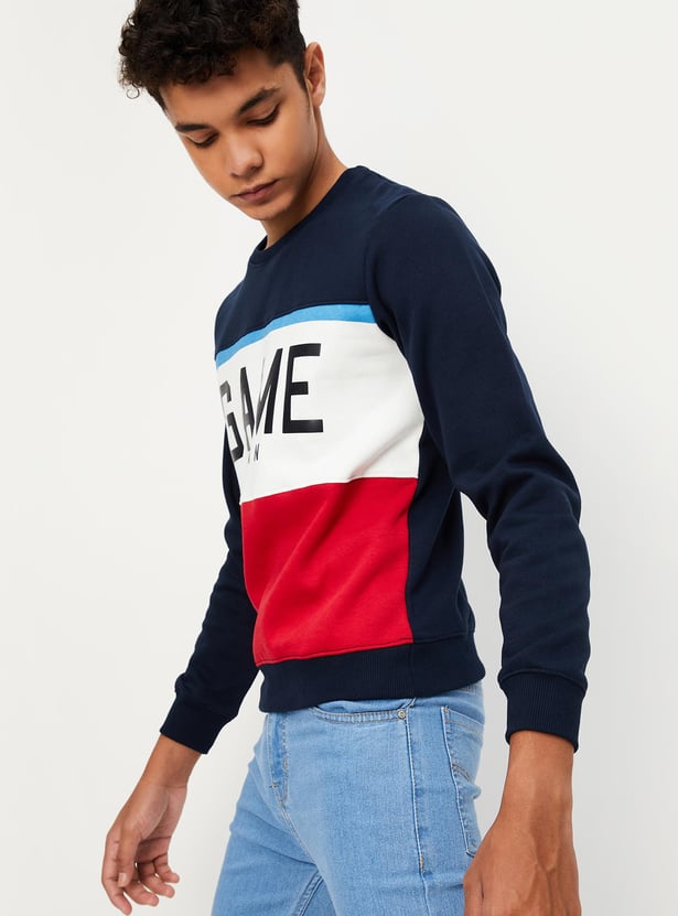 Boys Colourblocked Sweatshirt