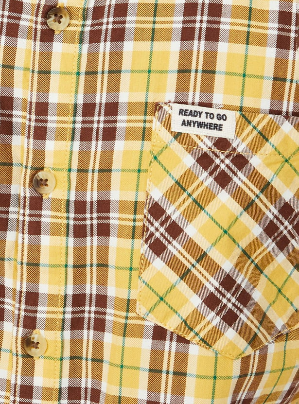 Boys Tartan Checked Shirt