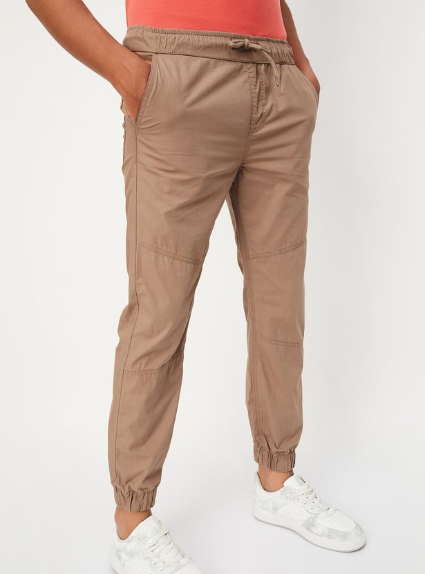 Boys Solid Elasticated Joggers