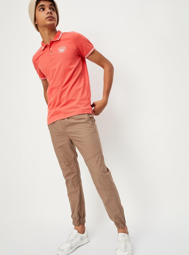 Boys Solid Elasticated Joggers