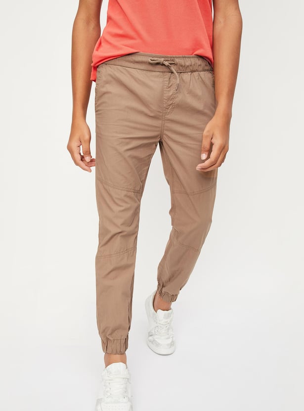 Boys Solid Elasticated Joggers