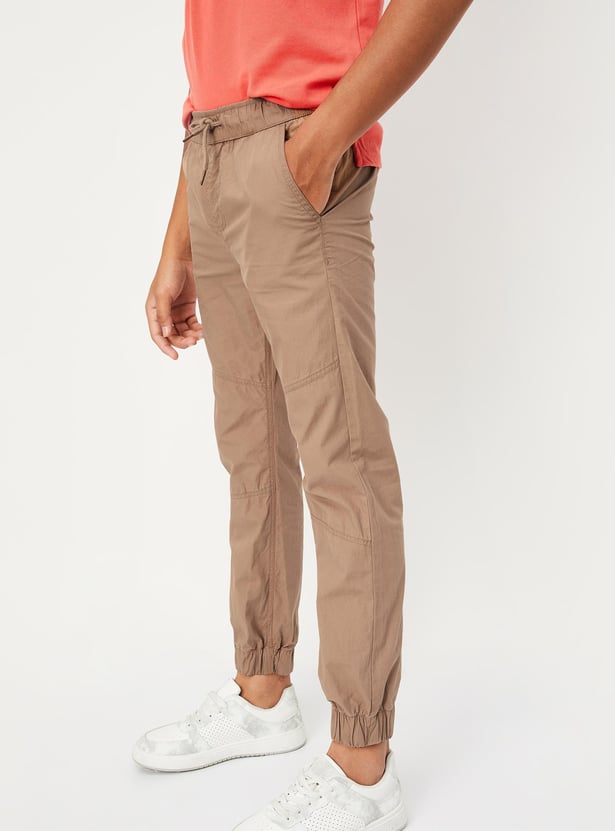 Boys Solid Elasticated Joggers