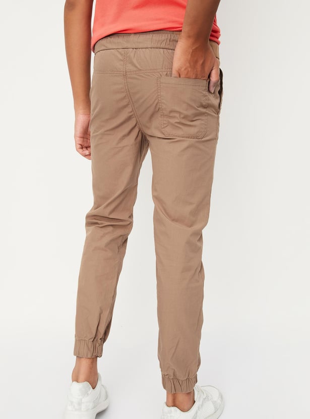 Boys Solid Elasticated Joggers
