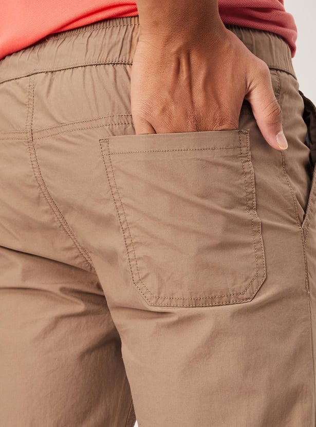 Boys Solid Elasticated Joggers