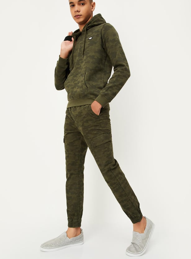 Boys Camouflage Printed Joggers