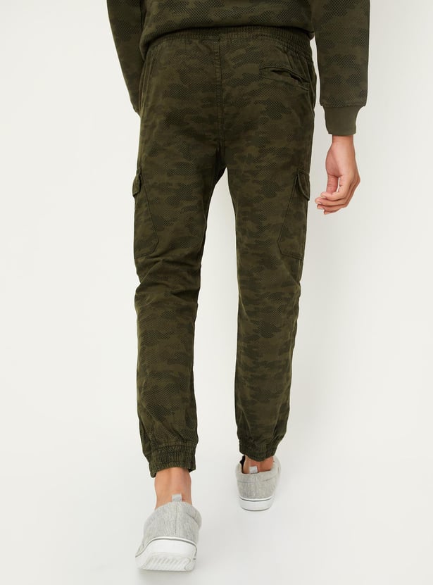 Boys Camouflage Printed Joggers