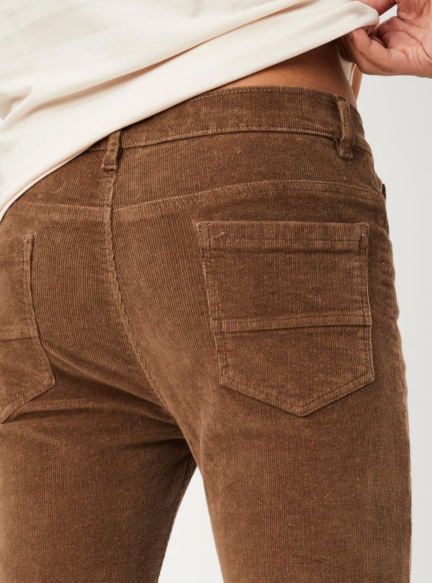 Boys Corduroy Partially Elasticated Trousers