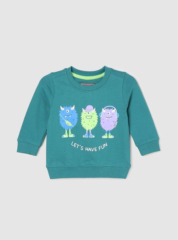 Boys Graphic Printed Full Sleeves Sweatshirt