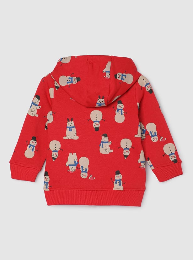 Boys Printed Hooded Sweatshirt