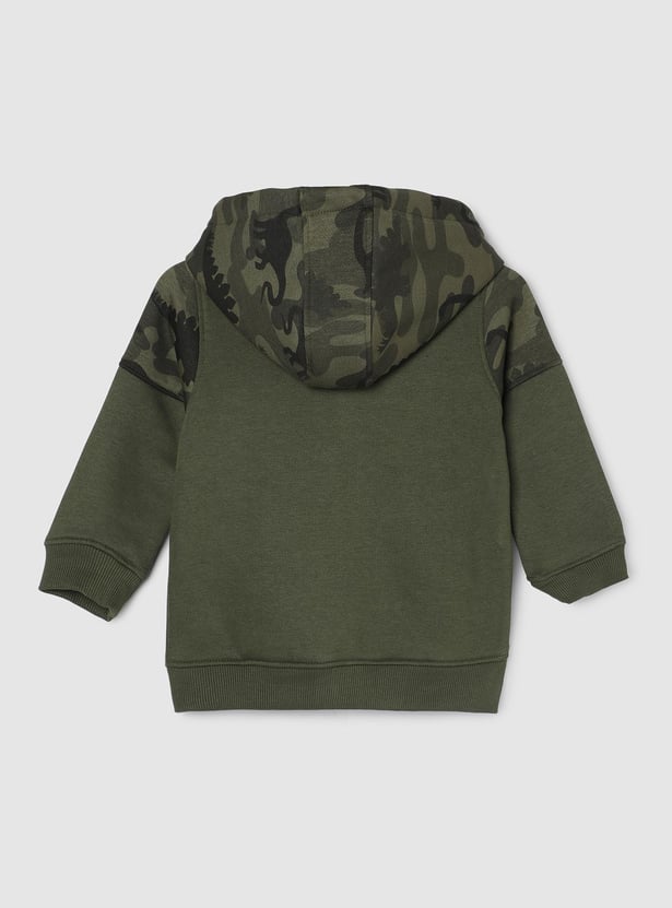 Boys Camouflage Printed Sweatshirt