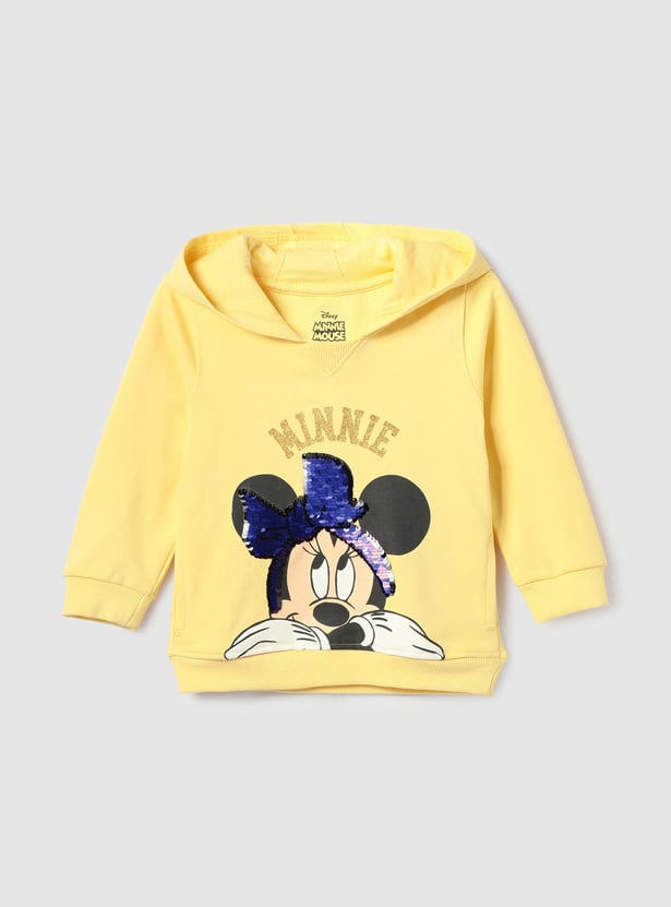 Girls Sequinned Minnie Mouse Sweatshirt