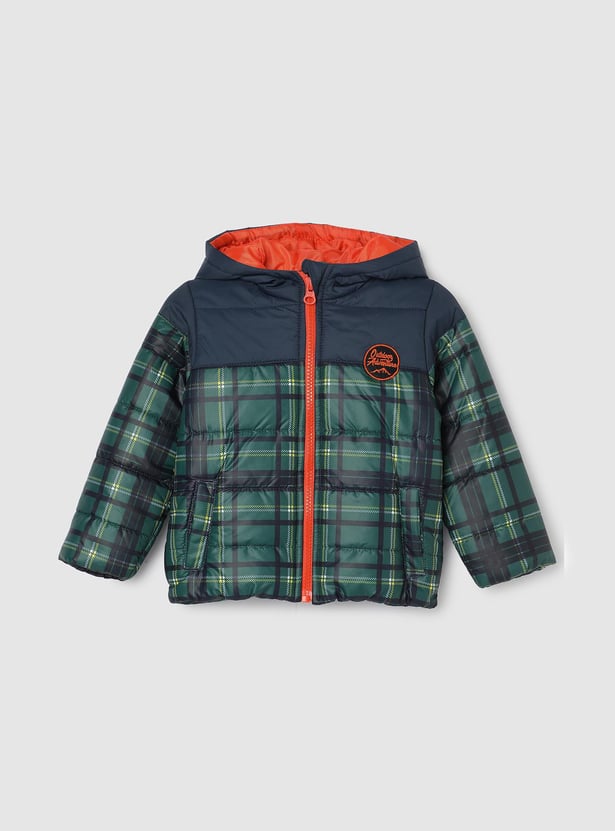 Boys Quilted Hooded Puffer Jacket