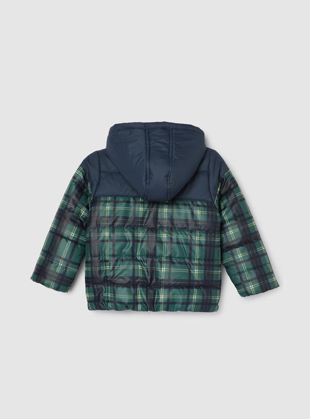 Boys Quilted Hooded Puffer Jacket