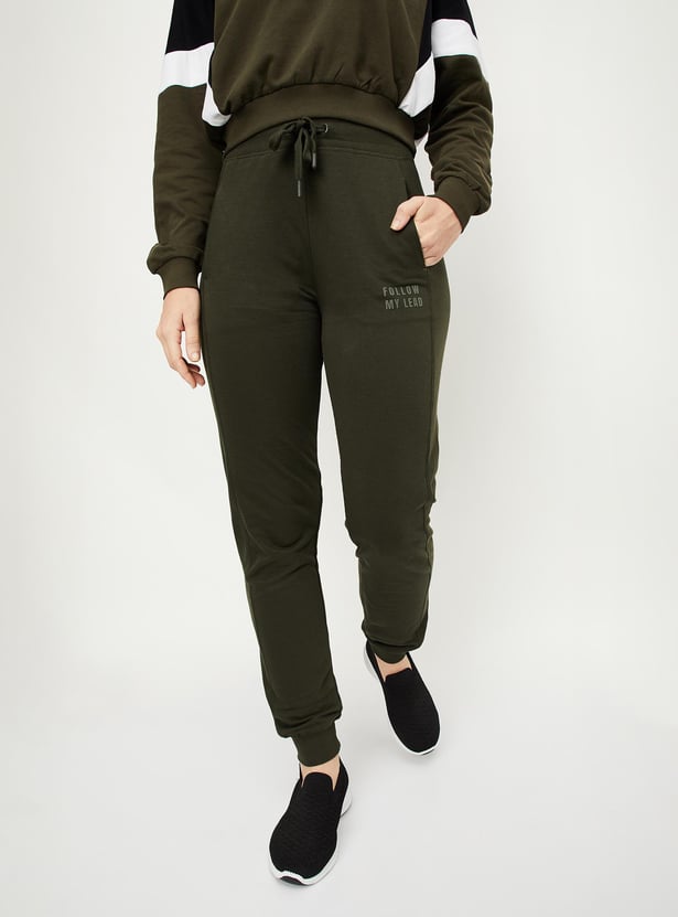 Women Solid Athleisure Joggers