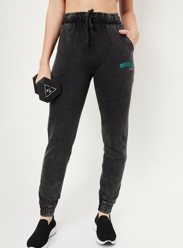 Women Elasticated Denim Joggers