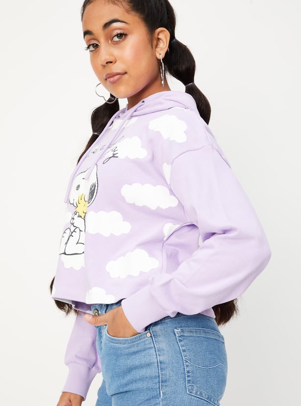 Girls Peanuts Hooded Sweatshirt