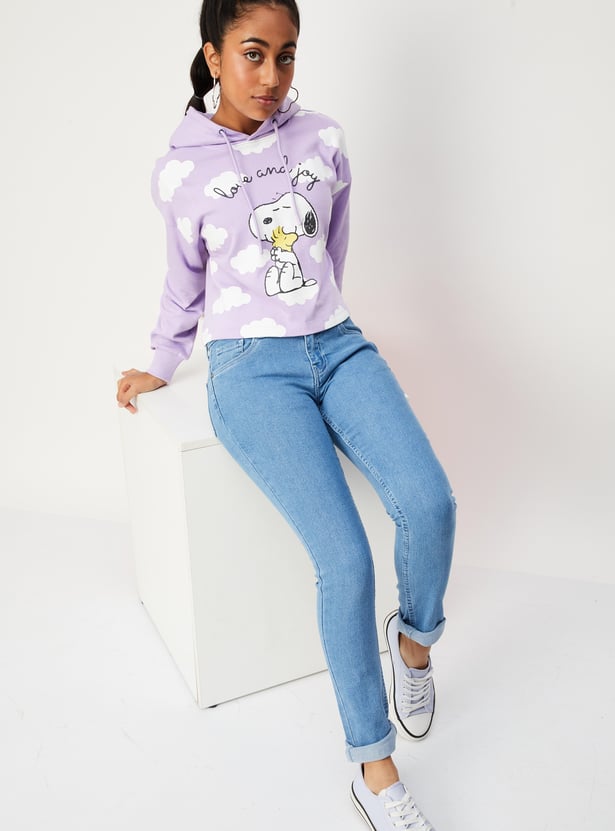 Girls Peanuts Hooded Sweatshirt