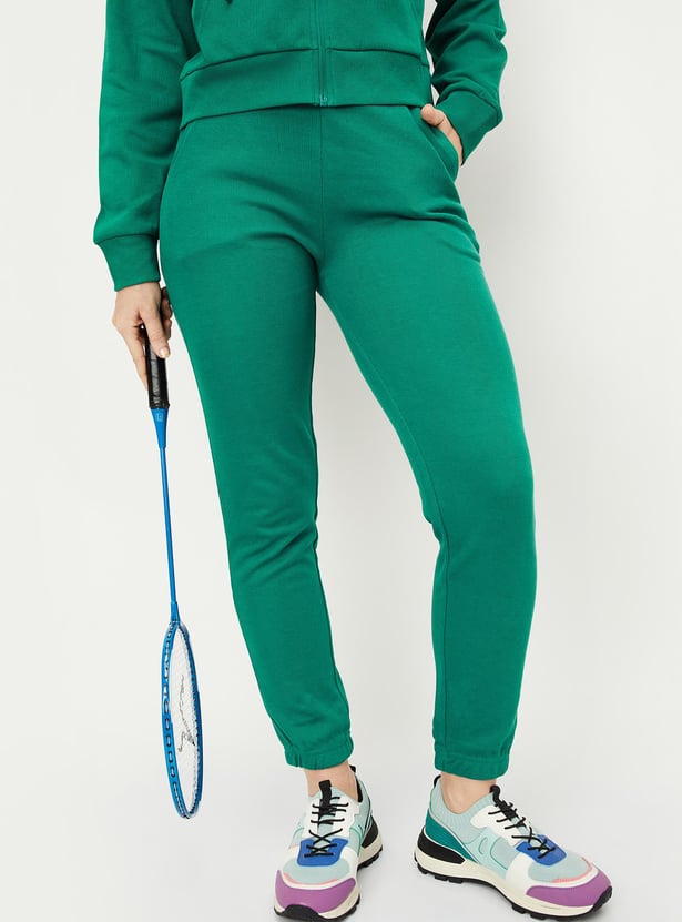 Women Solid Athleisure Joggers