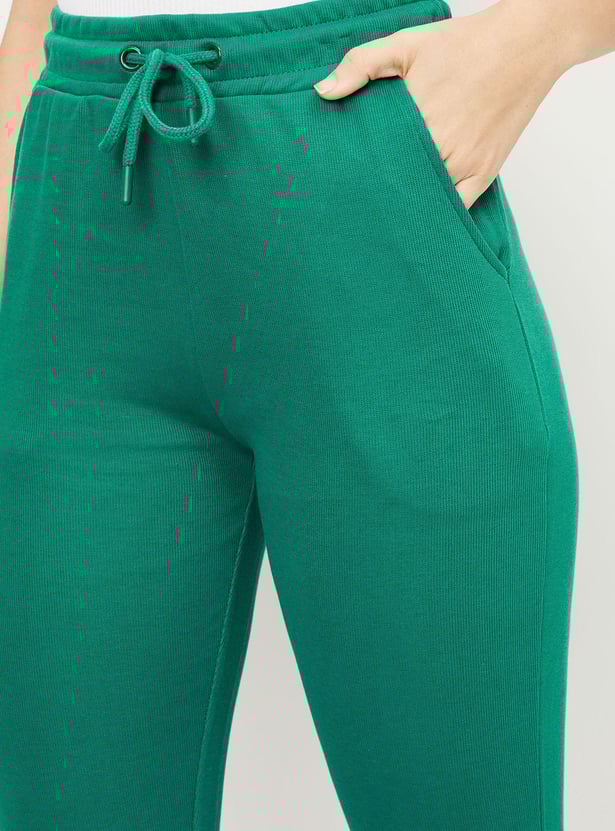 Women Solid Athleisure Joggers
