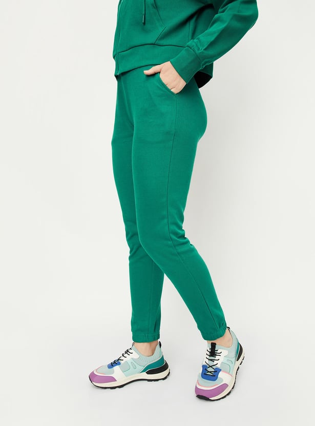 Women Solid Athleisure Joggers