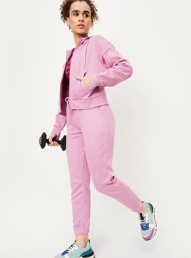 Women Solid Athleisure Joggers