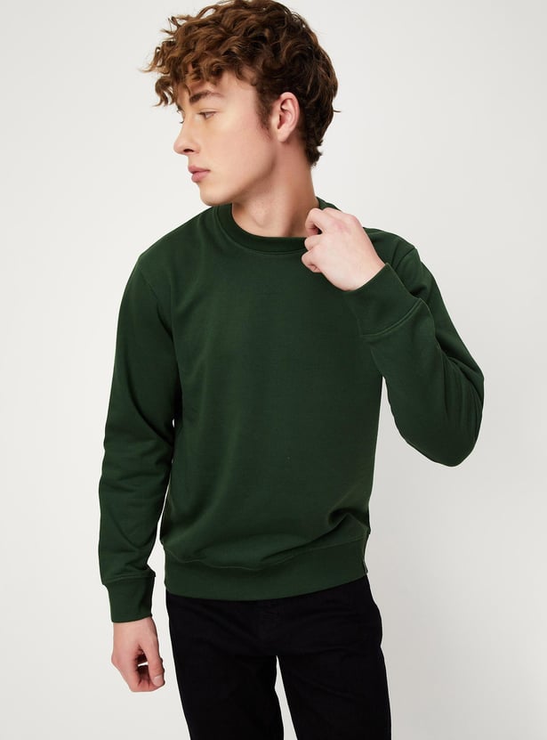 Men Solid Sweatshirt