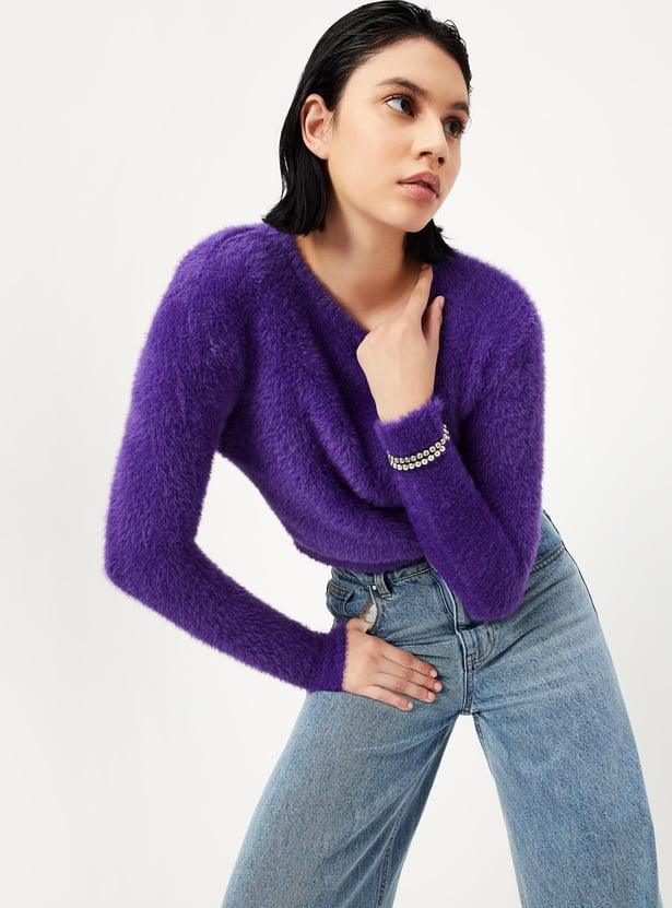 Women Textured Sweater