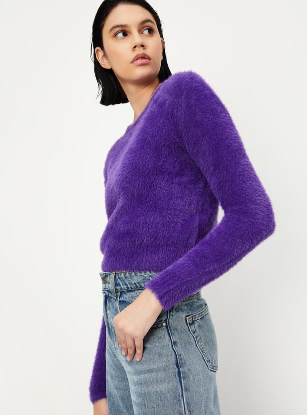 Women Textured Sweater