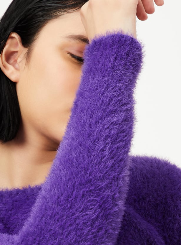 Women Textured Sweater