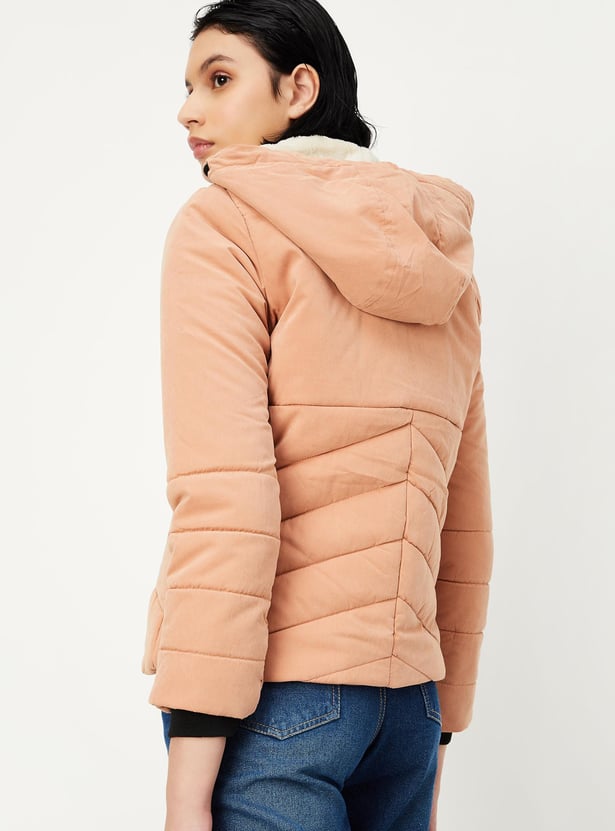 Women Quilted Hooded Puffer Jacket