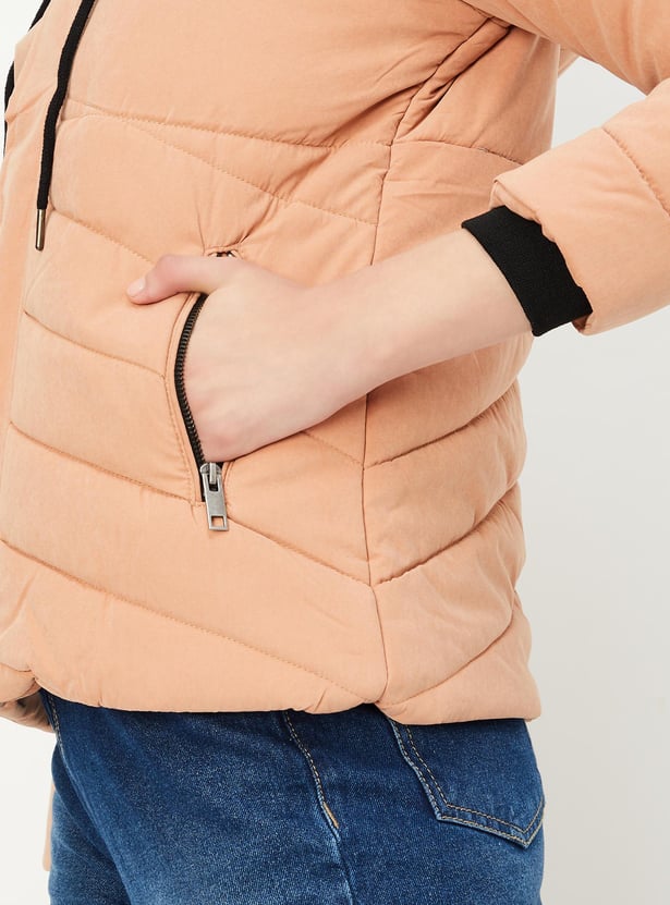 Women Quilted Hooded Puffer Jacket