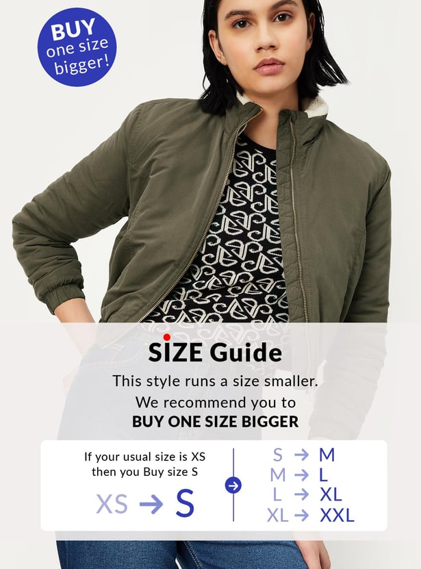 Women Quilted Bomber Jacket