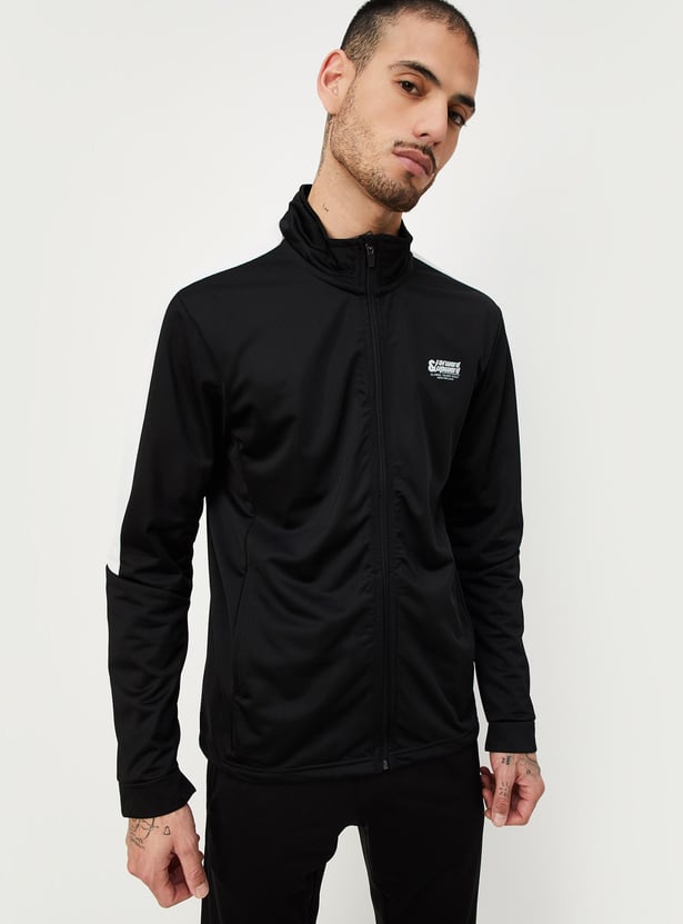 Men Solid Active Sweatshirt