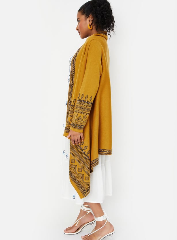 Women Printed Waterfall Shrug