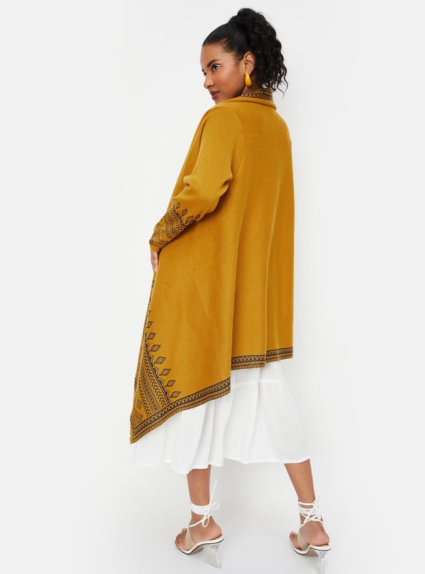 Women Printed Waterfall Shrug