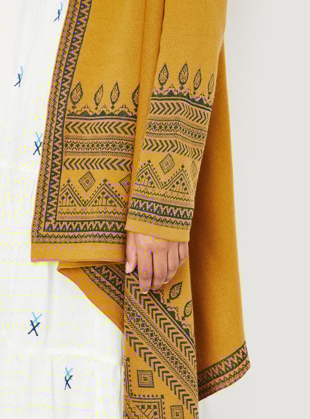 Women Printed Waterfall Shrug