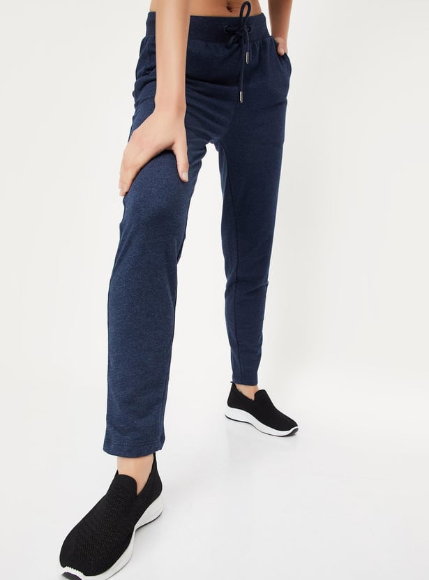 Women Solid Athleisure Track Pants