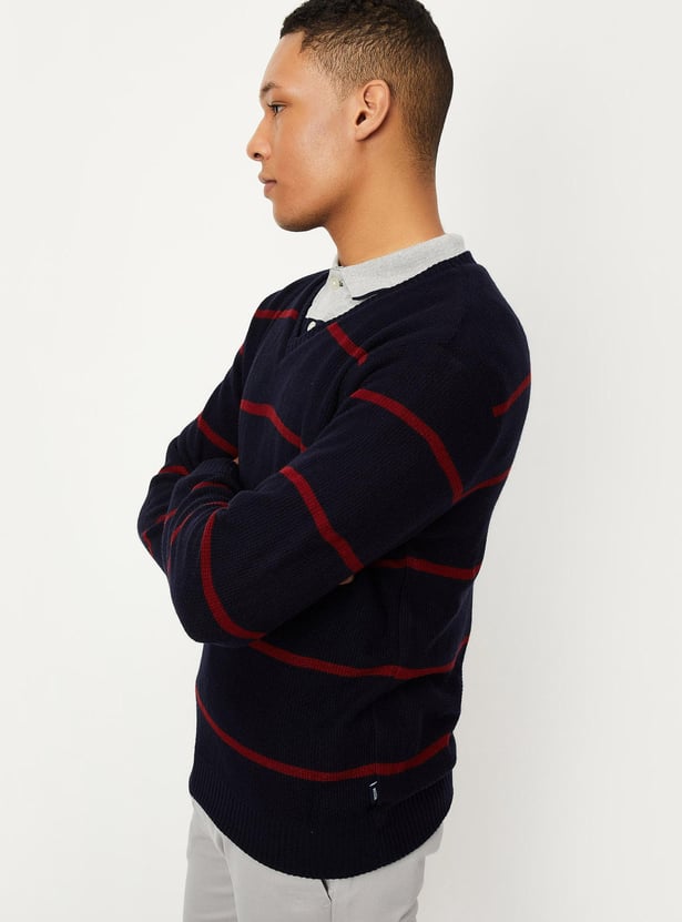 Men Knitted Reversible Sweater