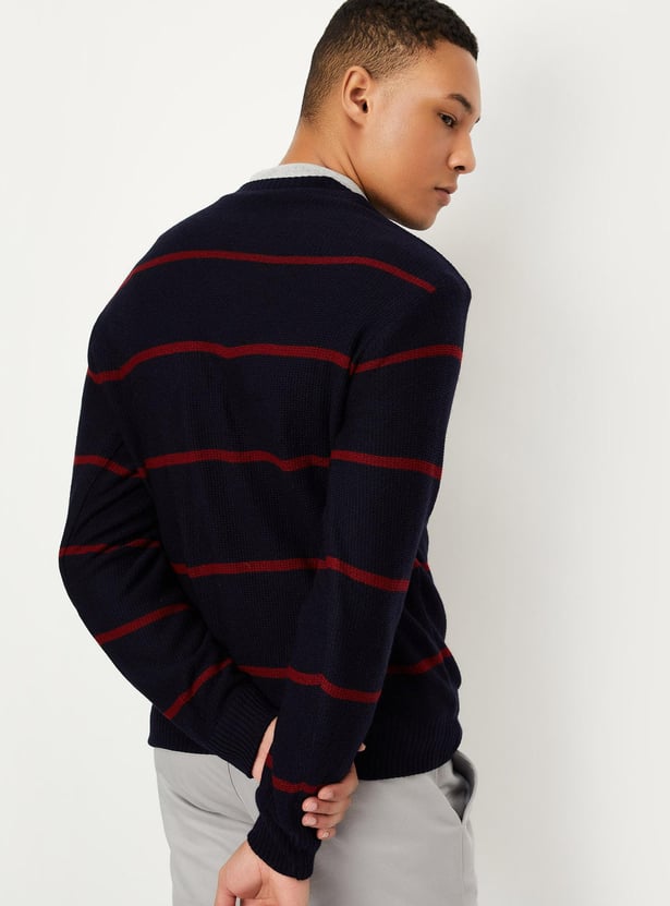 Men Knitted Reversible Sweater