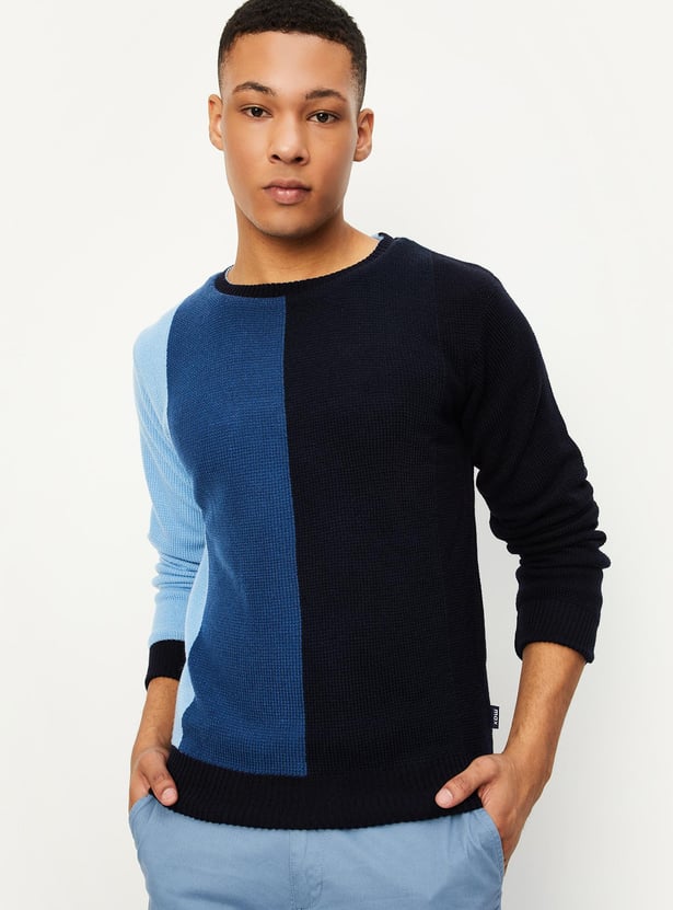 Men Knitted Reversible Sweater