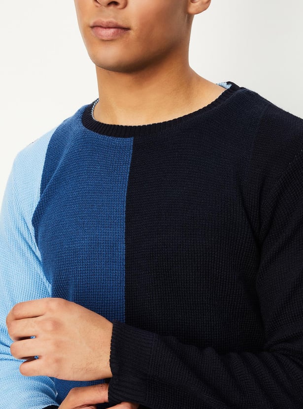 Men Knitted Reversible Sweater