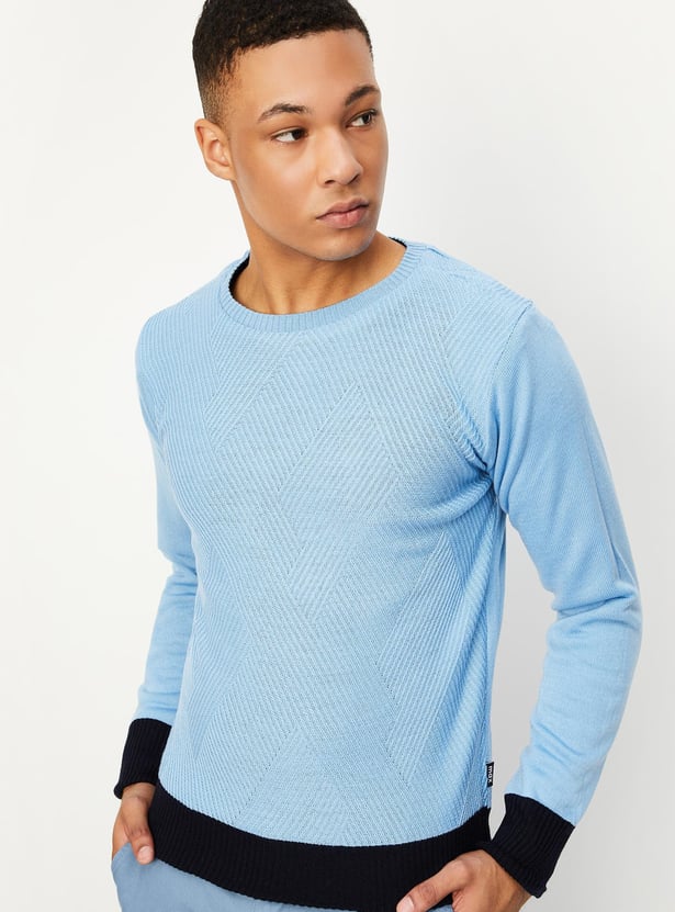 Men Knitted Reversible Sweater