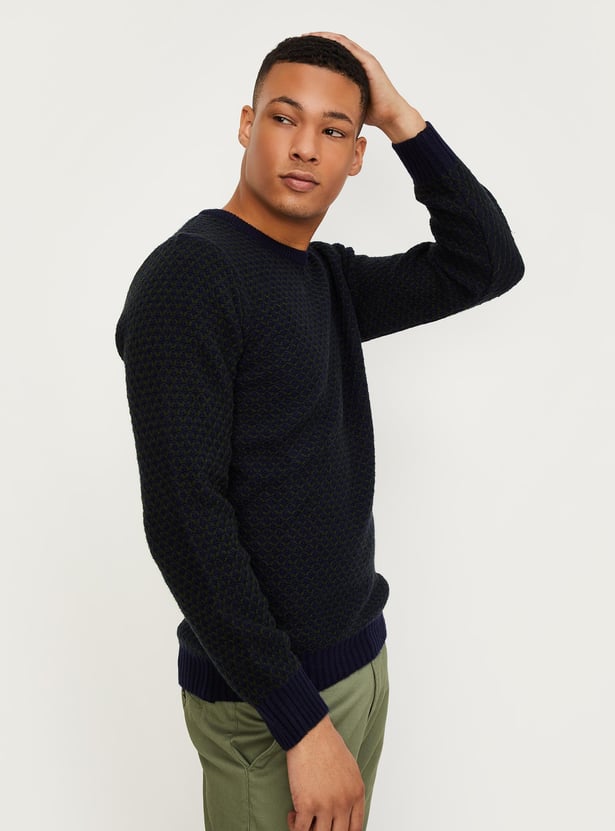 Men Knitted Reversible Sweater