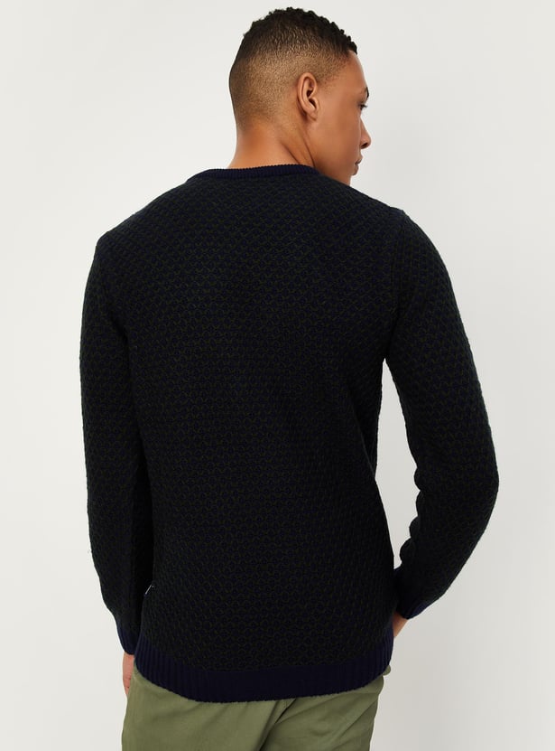 Men Knitted Reversible Sweater