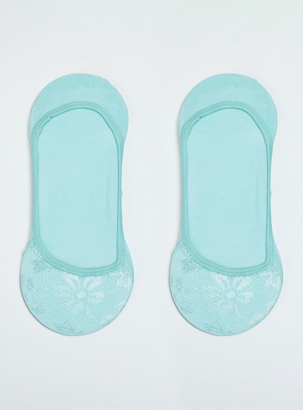 Women Lace No Show Socks - Pack of 3